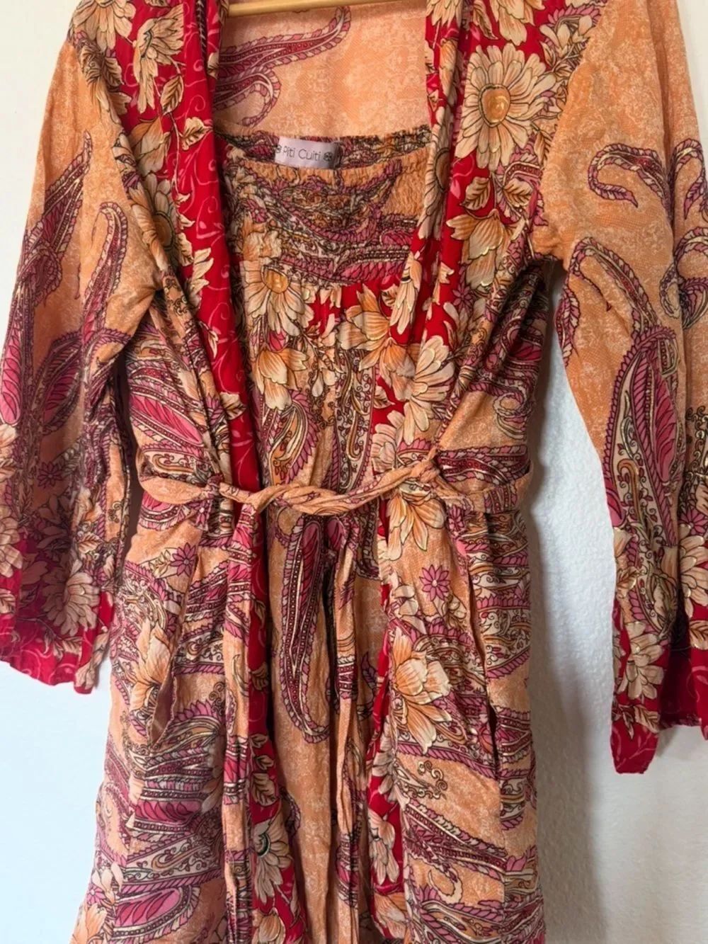 Red boho printed set - Picture 5 of 9
